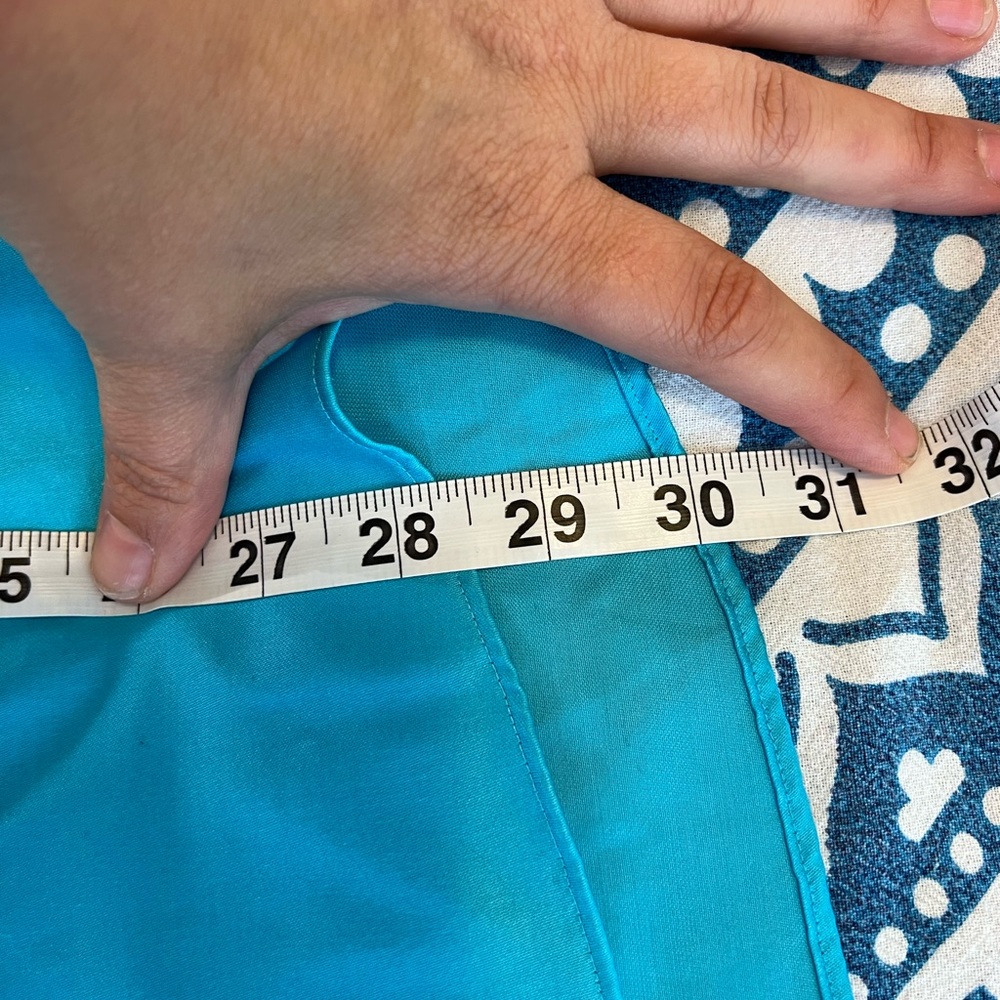 MURANO ADULT MENS SHIRT BUTTON DOWN SIZE NECK 17.5 34 TURQUOISE AQUA BLUE 222 - Picture 8 of 11
